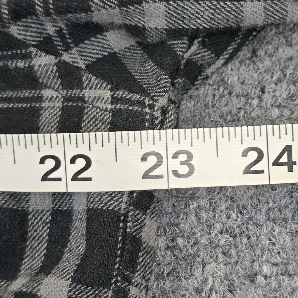 Roebuck & Co. Black Plaid Pearl Snap Western‎ Shirt Size Large 100% Cotton - Picture 7 of 9